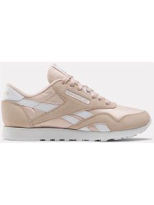 Reebok Skórzane sneakersy "Clasic Nylon" w kolorze jasnoróżowym rozmiar: 39. Różowe trampki Reebok, bez wzorów, z materiału, bez zapięcia. Za 285,49 zł.