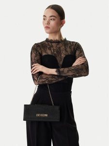 LOVE MOSCHINO Torebka JC4144PP1OLS0000 Czarny. Czarne torebki klasyczne LOVE MOSCHINO, bez wzorów, ze skóry, bez dodatków. Za 676,99 zł.