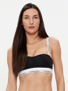 Calvin Klein Underwear Biustonosz bezfiszbinowy 000QF7628E Czarny. Czarne biustonosze Calvin Klein Underwear, bez wzorów, z bawełny. Za 119,99 zł.