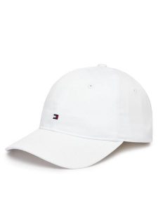 Tommy Hilfiger Czapka z daszkiem Th Flag Soft 6 Panel Cap AW0AW17781 Biały. Białe czapki TOMMY HILFIGER, bez wzorów, z bawełny. Za 142,99 zł.