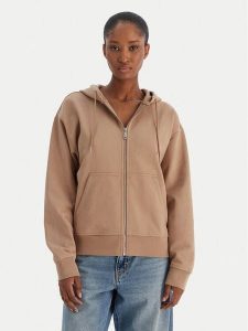 Calvin Klein Jeans Bluza Archive Logo French Terry LV047B237G Brązowy Regular Fit. Brązowe bluzy Calvin Klein Jeans, l, bez wzorów, z bawełny, bez kaptura. Za 379,99 zł.