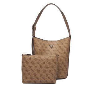 Torebka Guess. Brązowe torebki klasyczne Guess, z aplikacjami, bez dodatków. Za 679,99 zł.