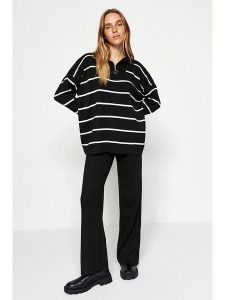 Trendyol 2-częściowy zestaw w kolorze czarnym rozmiar: L. Czarne swetry oversize Trendyol, l, bez wzorów, bez ramiączek. Za 113,90 zł.