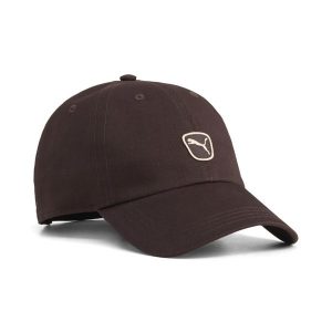Czapka z daszkiem PUMA Cat Patch PUMA. Brązowe czapki Puma, z aplikacjami, z bawełny, klasyczne. Za 79,00 zł.
