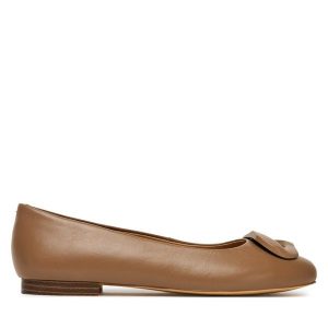 Baleriny Sergio Bardi. Brązowe balerinki Sergio Bardi, bez wzorów, bez obcasa, bez zapięcia. Za 249,99 zł.