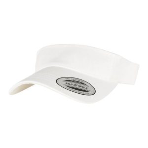 Zakrzywiona Czapka Z Daszkiem. Białe czapki FLEXFIT, bez wzorów. Za 51,99 zł.