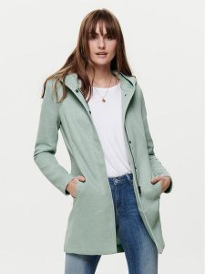 ONLY Płaszcz przejściowy Sedona 15142911 Zielony Regular Fit. Zielone płaszcze ONLY, m, bez wzorów, z syntetyku, bez kaptura. Za 139,99 zł.