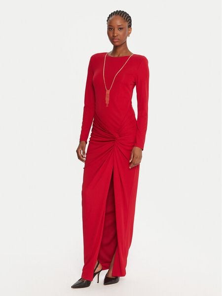 Fracomina Sukienka wieczorowa FQ25WD3006W62601 Czerwony Slim Fit. Czerwone sukienki Fracomina, m, bez wzorów, z syntetyku, wizytowe, bez kołnierzyka, bez ramiączek. Za 579,99 zł.