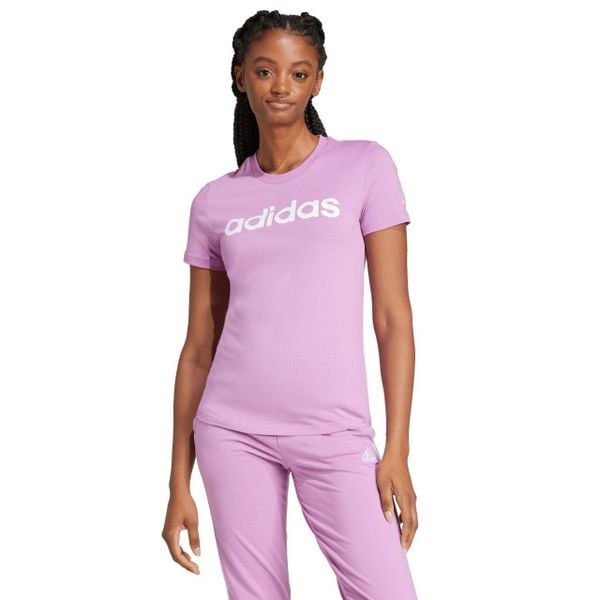 Koszulka Essentials Slim Logo. Białe bluzki ADIDAS, m, bez wzorów, klasyczne, bez kołnierzyka, bez ramiączek. Za 119,00 zł.