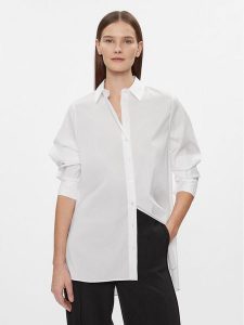 JOOP! Koszula 58 JW241B240 30040762 Biały Regular Fit. Białe koszule JOOP!, bez wzorów, z bawełny, bez kołnierzyka, bez ramiączek. Za 389,99 zł.