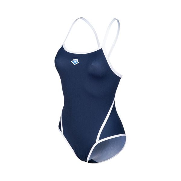 Strój kąpielowy damski jednoczęściowy kostium na basen Arena Superfree. Białe stroje jednoczęściowe Arena, bez wzorów. Za 101,98 zł.