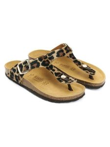 Mandel Japonki "Blanca" w kolorze beżowo-brązowym rozmiar: 40. Brązowe klapki Mandel, bez wzorów, bez obcasa. Za 152,99 zł.