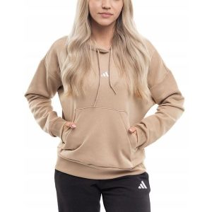 Bluza Damska adidas z Kapturem Krótka Bawełniana Sportowa Hoodie roz. XXL. Brązowe bluzy ADIDAS, xxl, bez wzorów, z bawełny, z kapturem. Za 174,00 zł.