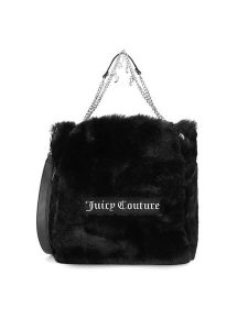 Juicy Couture Torebka BIJXT8669WFP Czarny. Czarne torebki klasyczne Juicy Couture, bez wzorów, z poliesteru, bez dodatków. Za 439,99 zł.