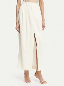 Marella Spódnica maxi Strenna 2613101013 Écru Regular Fit. Białe spódnice Marella, bez wzorów, z syntetyku, maxi. Za 498,99 zł.