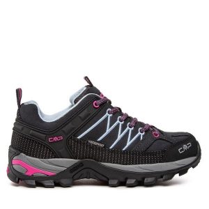 Trekkingi CMP. Czarne buty sportowe CMP, bez wzorów, bez zapięcia, trekkingowe. Za 269,99 zł.