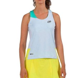 Bullpadel Eiriz Tank Top. Szare topy BULLPADEL, bez wzorów, sportowe, bez kołnierzyka, bez ramiączek. Za 170,15 zł.