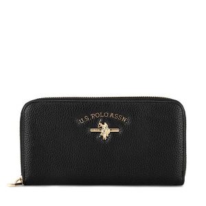 Portfel U.S. Polo Assn. Czarne portfele U.S. Polo Assn., bez wzorów. Za 129,99 zł.