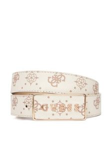 Guess Pasek Damski BW9307 P5430 Beżowy. Brązowe paski Guess, z aplikacjami, ze skóry. Za 189,99 zł.