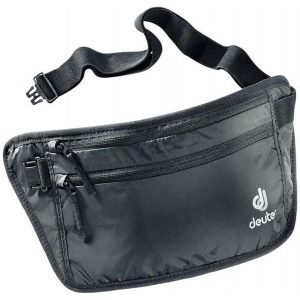 DEUTER Saszetka SECURITY MONEY BELT II-Czarny. Czarne nerki i saszetki Deuter, bez wzorów. W wyprzedaży za 89,00 zł.