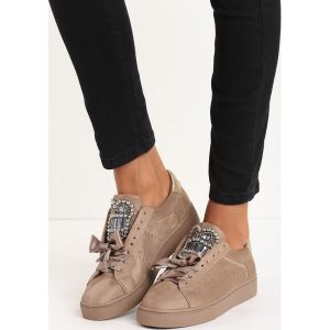 Beżowe Buty Sportowe Rebellious. Buty sportowe marki Born2be. Za 59,99 zł.