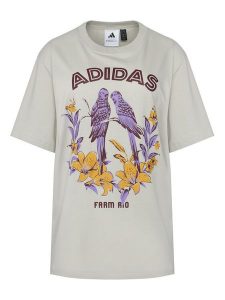 Adidas T-Shirt FARM Graphic JV8610 Szary. Szare t-shirty ADIDAS, s, bez wzorów, z bawełny, bez kołnierzyka, bez ramiączek. Za 109,99 zł.