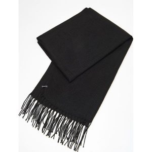 Szalik z frędzlami - Czarny. Szaliki marki Cropp. W wyprzedaży za 19,99 zł.