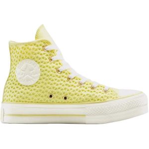 Adidasy Converse Chuck Taylor All Star Lift Platform Knit, Dla obu płci. Żółte buty sportowe Converse, bez wzorów, bez zapięcia. Za 490,00 zł.
