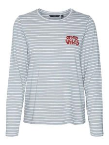 Vero Moda Koszulka "Oya" w kolorze szarym rozmiar: S. Szare bluzki Vero Moda, s, bez wzorów, z bawełny, bez kołnierzyka, bez ramiączek. Za 35,18 zł.