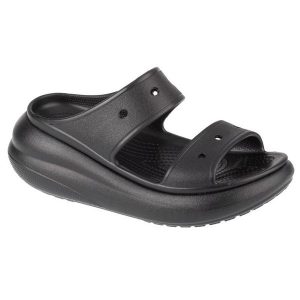 Klapki Crocs Classic Crush Sandal 207670-001 czarne. Czarne klapki bez wzorów, bez obcasa. Za 318,86 zł.