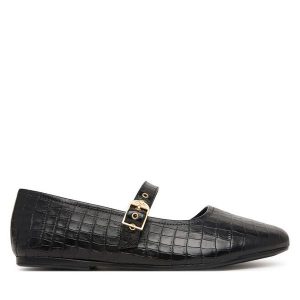 Baleriny Clarks. Czarne balerinki Clarks, bez wzorów, bez obcasa, bez zapięcia. Za 349,99 zł.