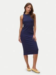 Vero Moda Sukienka letnia Lavender 10230437 Granatowy Slim Fit. Niebieskie kombinezony Vero Moda, na lato, l, bez wzorów, z bawełny, bez kołnierzyka, bez ramiączek. Za 119,99 zł.