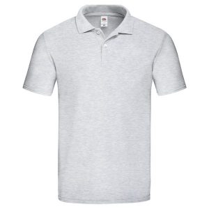 Koszulka Polo Dla Dorosłych Unisex Original Heather. Szare koszulki sportowe FRUIT OF THE LOOM, bez wzorów, bez ramiączek. Za 66,99 zł.