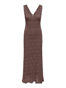 ONLY Sukienka wieczorowa Albina 15372795 Brązowy Regular Fit. Brązowe kombinezony ONLY, xs, bez wzorów, z syntetyku, wizytowe, bez kołnierzyka, bez ramiączek. Za 169,99 zł.