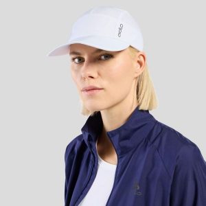 Czapka biegowa ODLO Performance X-Light Pack ultralekka i składana. Białe czapki ODLO, bez wzorów, sportowe. Za 136,80 zł.