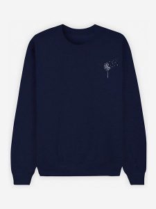 WOOOP Bluza "Pissenlit" w kolorze granatowym rozmiar: XL. Niebieskie bluzy Wooop, xl, bez wzorów, bez kaptura. Za 108,99 zł.