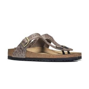 Japonki Birkenstock Gizeh Synthetics Women 1032 1032054. Szare klapki Birkenstock, bez wzorów, z materiału, z okrągłym noskiem, bez obcasa. Za 287,13 zł.