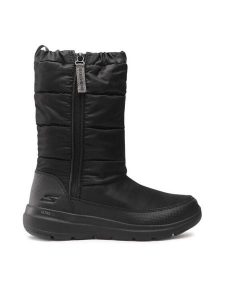 Skechers Śniegowce Glacial Ultra 144171/BBK Czarny. Czarne buty zimowe Skechers, z materiału, bez obcasa, bez zapięcia. Za 479,99 zł.