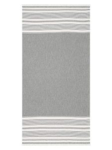 Egeria Chusta hammam "Pestemal" w kolorze ciemnoszaro-białym rozmiar: 80x180 cm. Białe apaszki i chusty Egeria, bez wzorów, z bawełny. Za 26,99 zł.