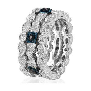 PROMOCJA Srebrny Pierścionek - srebro 925, Diament 0,19ct,szafir. Pierścionki marki W.KRUK. W wyprzedaży za 1 529,00 zł.