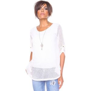 Sweter "Elite" w kolorze białym. Swetry klasyczne marki Saint Germain Paris. W wyprzedaży za 105,95 zł.