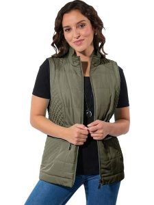 WITT WEIDEN Kamizelka w kolorze khaki rozmiar: 44. Brązowe kamizelki WITT WEIDEN, bez wzorów, bez kołnierzyka, bez ramiączek, bez kaptura. Za 64,95 zł.