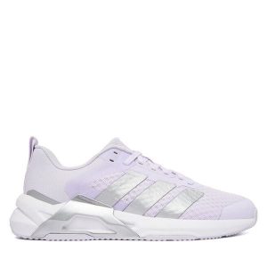 Buty na siłownię adidas. Fioletowe buty sportowe ADIDAS, bez wzorów, bez zapięcia, na fitness i siłownię. Za 399,99 zł.