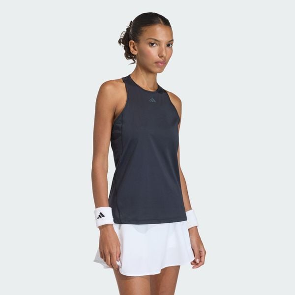 Koszulka Club Tennis Climacool. Czarne bluzki ADIDAS, bez wzorów, sportowe, bez kołnierzyka, bez ramiączek. Za 149,00 zł.