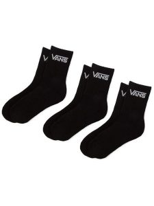 Vans Skarpety długie By Classic Crew VXNQBLK Czarny. Czarne skarpetki Vans, bez wzorów, z materiału. Za 49,99 zł.