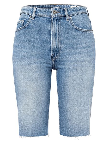 Cross Jeans Bermudy dżinsowe "Marisa" w kolorze błękitnym rozmiar: W26. Niebieskie szorty Cross Jeans, z aplikacjami, z jeansu, klasyczne. Za 67,45 zł.