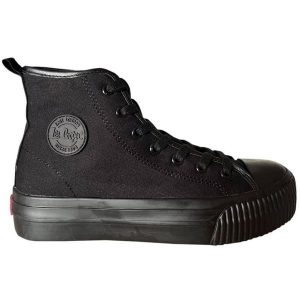 Buty Lee Cooper W LCW-24-02-2134LA czarne. Czarne trampki bez wzorów, bez zapięcia. Za 204,53 zł.