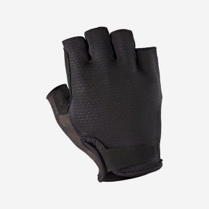 Rękawiczki rowerowe Van Rysel 900. Czarne rękawiczki VAN RYSEL, bez wzorów, z materiału. Za 89,99 zł.