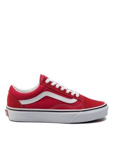 Vans Tenisówki Old Skool VN0A4BV5JV61 Czerwony. Czerwone trampki Vans, bez wzorów, ze skóry, bez zapięcia. Za 219,99 zł.