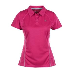 Damska koszulka polo Peak Mountain. Czerwone bluzki Peak Mountain, bez wzorów, bez kołnierzyka, bez ramiączek. W wyprzedaży za 143,00 zł.